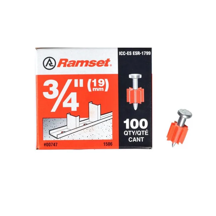 Ramset 0.3 in. D X 3/4 in. L Steel Flat Head Drive Pin 100 pk