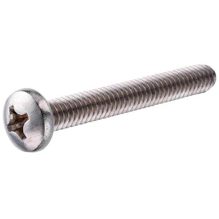 HILLMAN No. 10-24 Ga. X 1 in. L Phillips Flat Head Stainless Steel Machine Screws 100 pk