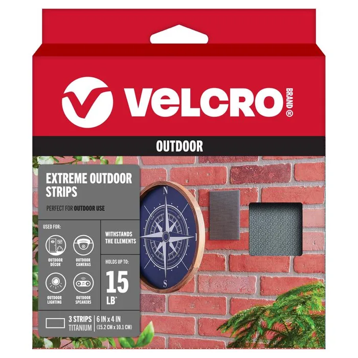 VELCRO Brand Extreme Outdoor Small Nylon Hook and Loop Fastener 4 in. L 3 pk