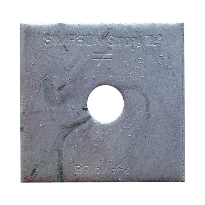 Simpson Strong-Tie 3 in. H X 0.3 in. W X 3 in. L Galvanized Steel Bearing Plate HDG