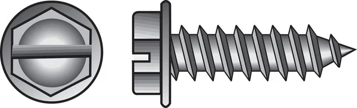 HILLMAN No. 10 Ga. X 1-1/2 in. L Slotted Hex Washer Head Sheet Metal Screws 100 pk