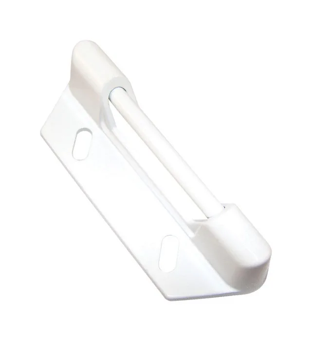 Barton Kramer Satin White Aluminum Door Latch 1 pk