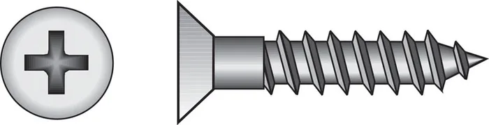HILLMAN No. 6 Ga. X 3/4 in. L Phillips Zinc-Plated Coarse Wood Screws 100 pk