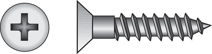 HILLMAN No. 8 Ga. X 1-1/2 in. L Phillips Zinc-Plated Coarse Wood Screws 100 pk