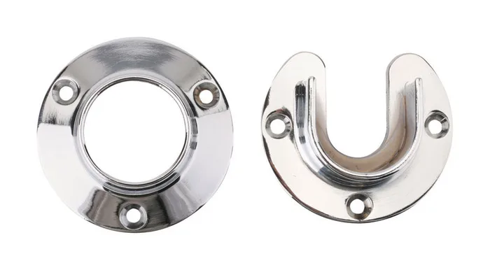 Knape & Vogt Pro HD 7/8 in. L X 1-3/8 in. D Chrome Steel Rod Socket (Pack of 6)
