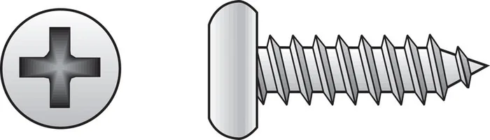 HILLMAN No. 4 Ga. X 3/4 in. L Phillips Pan Head Sheet Metal Screws 100 pk