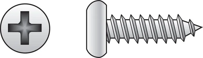 HILLMAN No. 10 Ga. X 7/8 in. L Phillips Pan Head Sheet Metal Screws 100 pk