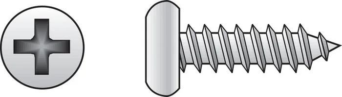 HILLMAN No. 8 Ga. X 1 in. L Phillips Pan Head Sheet Metal Screws 100 pk