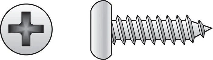 HILLMAN No. 14 Ga. X 1 in. L Phillips Pan Head Sheet Metal Screws 100 pk