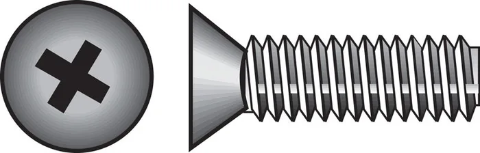 HILLMAN No. 8-32 Ga. X 2 in. L Phillips Flat Head Zinc-Plated Steel Machine Screws 100 pk