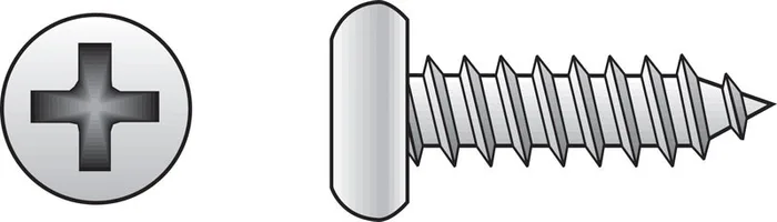 HILLMAN No. 14 Ga. X 2 in. L Phillips Pan Head Sheet Metal Screws 100 pk
