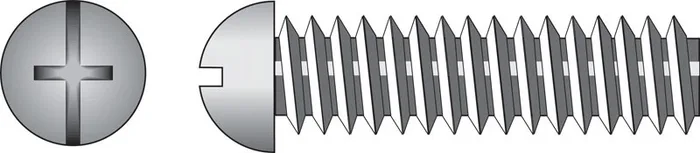 HILLMAN No. 8-32 Ga. X 1 in. L Combination Round Head Zinc-Plated Steel Machine Screws 100 pk