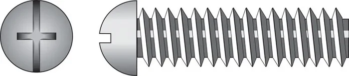HILLMAN No. 10-32 Ga. X 1/2 in. L Combination Round Head Zinc-Plated Steel Machine Screws 100 pk