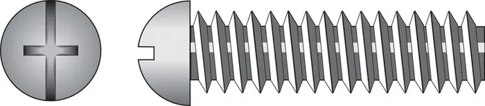 HILLMAN No. 10-24 Ga. X 1/2 in. L Combination Round Head Zinc-Plated Steel Machine Screws 100 pk