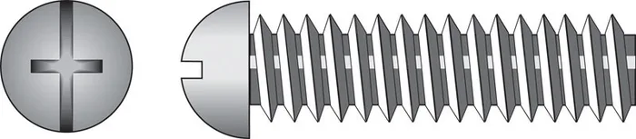 HILLMAN No. 10-24 Ga. X 3 in. L Combination Round Head Zinc-Plated Steel Machine Screws 100 pk