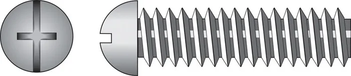 HILLMAN No. 1/4-20 Ga. X 1/2 in. L Combination Round Head Zinc-Plated Steel Machine Screws 100 pk