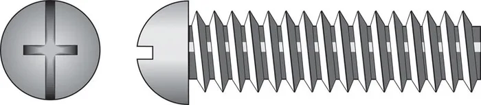 HILLMAN No. 1/4-20 Ga. X 3/4 in. L Combination Round Head Zinc-Plated Steel Machine Screws 100 pk