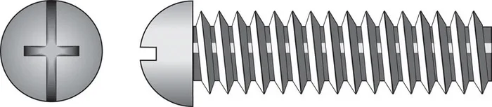 HILLMAN No. 1/4-20 Ga. X 2 in. L Combination Round Head Zinc-Plated Steel Machine Screws 100 pk