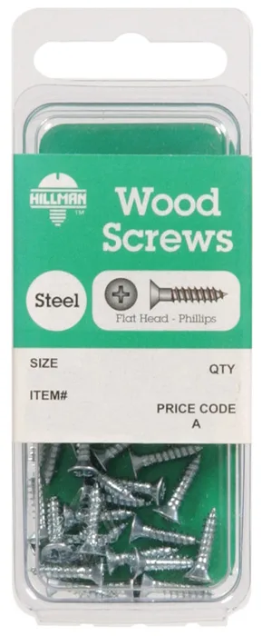 HILLMAN No. 10 X 2-1/2 in. L Phillips Zinc-Plated Coarse Wood Screws 6 pk (Pack of 10)
