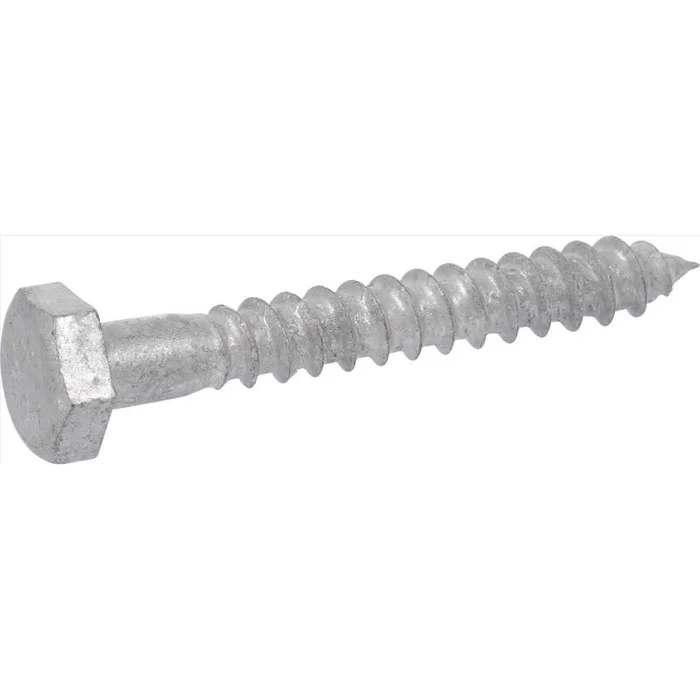 HILLMAN 1/2 in. X 7 in. L Hex Hot Dipped Galvanized Steel Lag Screw 25 pk