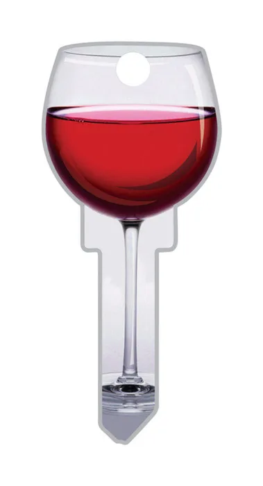 Lucky Line Key Shapes Red Wine House Key Blank Double For Kwikset Multicolored (Pack of 5)