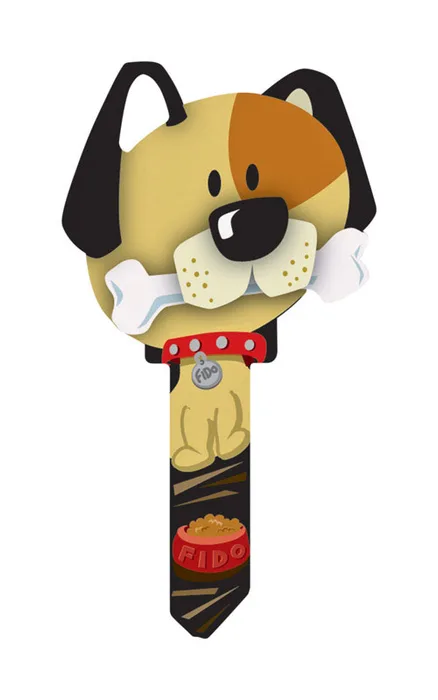 Lucky Line Key Shapes Dog House Key Blank 68 Single For Schlage Locks Multicolored (Pack of 5)