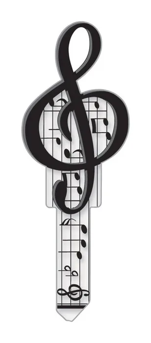 Lucky Line Key Shapes Music House Key Blank Single For Schlage Multicolored (Pack of 5)