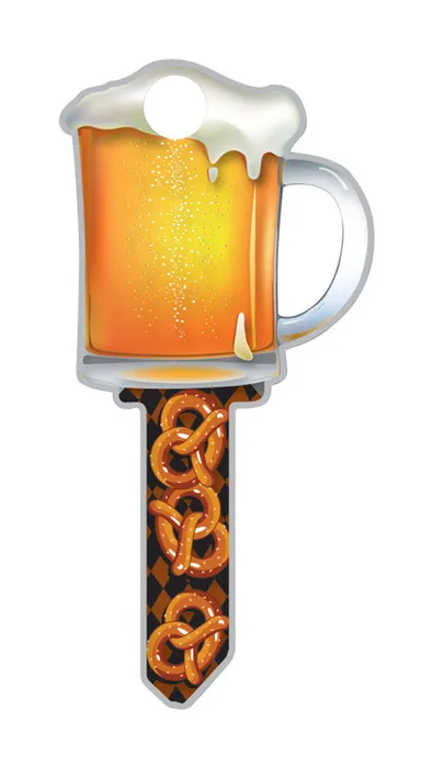 Lucky Line Key Shapes Beer Mug House Key Blank Double For Kwikset Multicolored (Pack of 5)