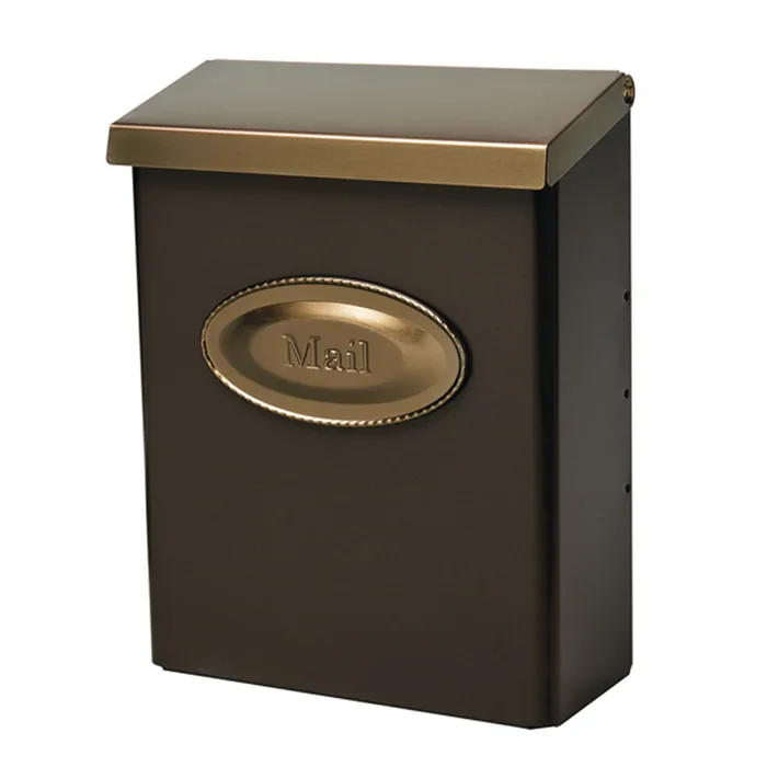 Architectural Mailboxes Designer Classic Galvanized Steel Wall Mount Venetian Bronze Mailbox