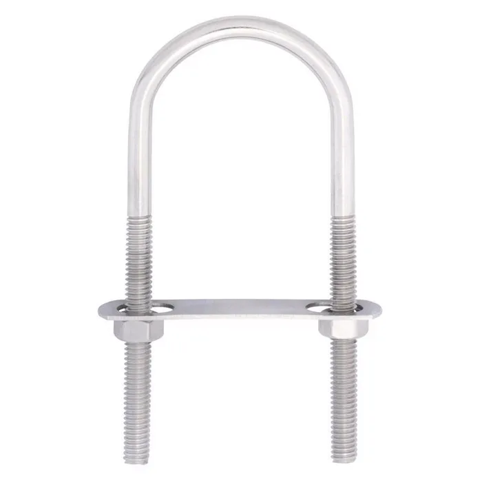 Hampton 5/16 in. X 2 in. W X 4-11/16 in. L Coarse Stainless Steel U-Bolt (Pack of 5)