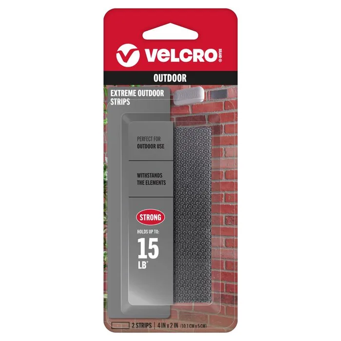 VELCRO Brand Extreme Outdoor Medium Nylon Hook and Loop Fastener 4 in. L 2 pk (Pack of 6)