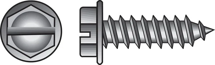 HILLMAN No. 10 Ga. X 3/4 in. L Slotted Hex Washer Head Sheet Metal Screws 100 pk