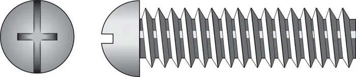 HILLMAN No. 6-32 Ga. X 1-1/4 in. L Combination Round Head Zinc-Plated Steel Machine Screws 100 pk