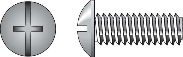 HILLMAN No. 1/4-20 Ga. X 1 in. L Combination Truss Head Zinc-Plated Steel Machine Screws 100 pk