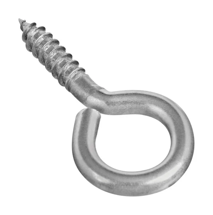 National Hardware 0.16 in. D X 1-5/8 in. L Polished Stainless Steel Screw Eye 40 lb. cap. 1 pk (Pack of 20)