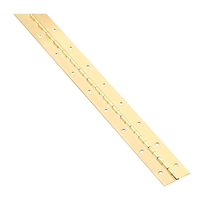 National Hardware 48 in. L Brass-Plated Continuous Hinge 1 pk