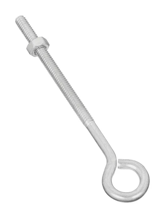 National Hardware 1/4 in. X 5 in. L Zinc-Plated Steel Eyebolt Nut Included (Pack of 20)