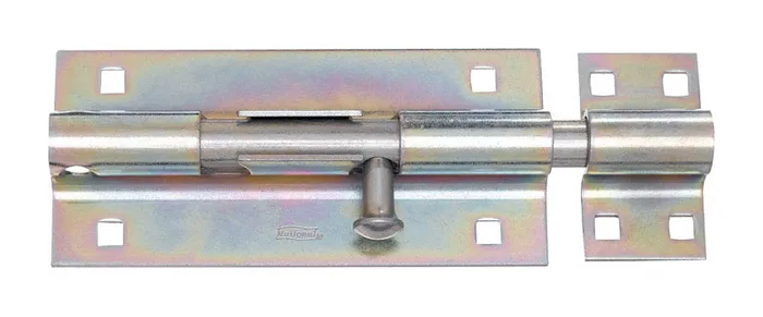 National Hardware 8 in. L Zinc-Plated Steel Heavy Duty Barrel Bolt 1 pk