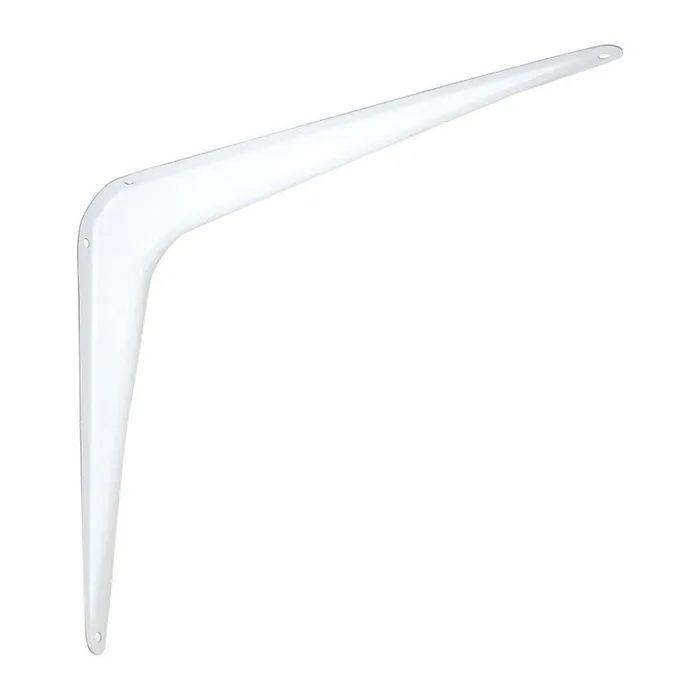 National Hardware White Steel Shelf Bracket 12 in. L 100 lb