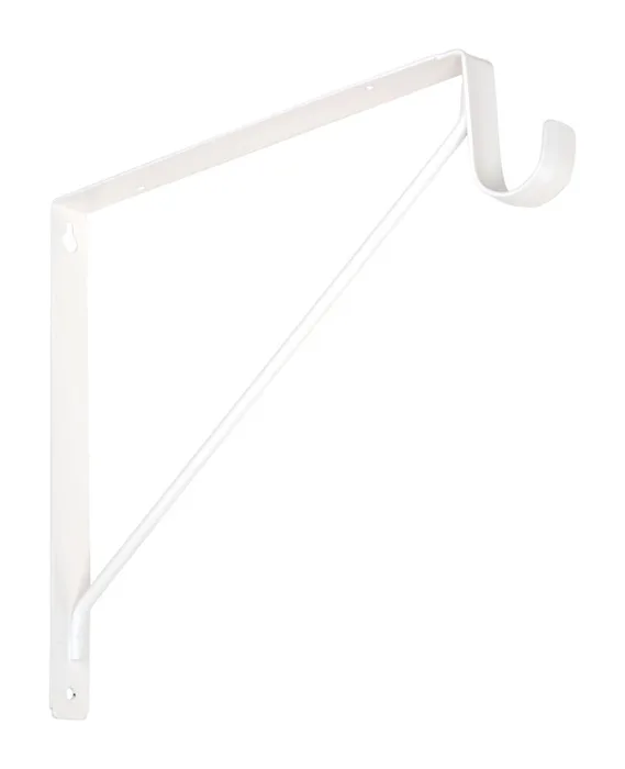 National Hardware White Steel Shelf/Rod Bracket 12.45 in. L 125 lb (Pack of 20)