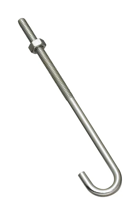 National Hardware Large Zinc-Plated Silver Steel 6 in. L J-Bolt 100 lb 1 pk