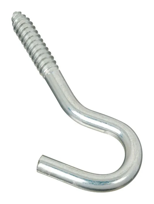 National Hardware Zinc-Plated Silver Steel 4-7/8 in. L Screw Hook 150 lb 1 pk (Pack of 10)