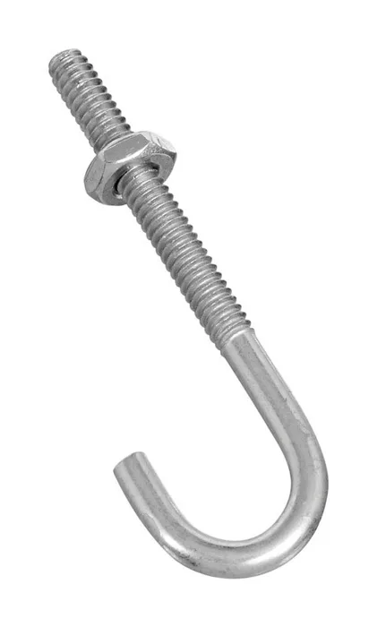 National Hardware Zinc-Plated Silver Steel 2-1/2 in. L J-Bolt 40 lb 1 pk (Pack of 10)
