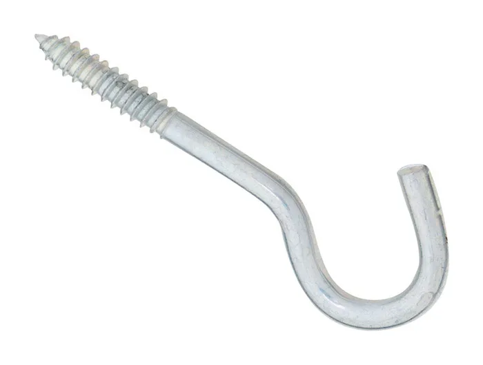 National Hardware Large Zinc-Plated Silver Steel 4-1/2 in. L Screw Hook 125 lb 1 pk