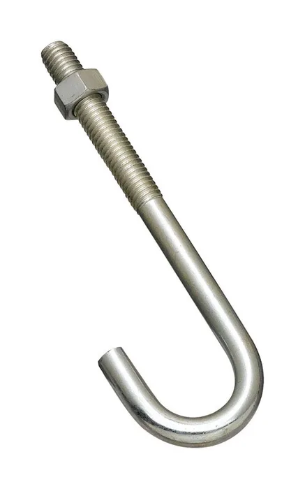 National Hardware Large Zinc-Plated Silver Steel 5 in. L J-Bolt 225 lb 1 pk