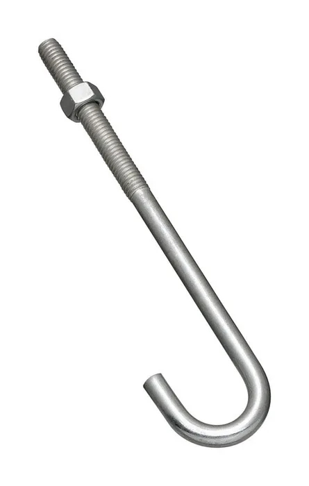 National Hardware Large Zinc-Plated Silver Steel 7 in. L J-Bolt 1 pk