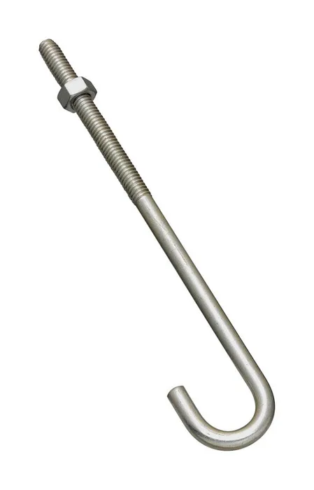 National Hardware Large Zinc-Plated Silver Steel 7 in. L J-Bolt 1 pk