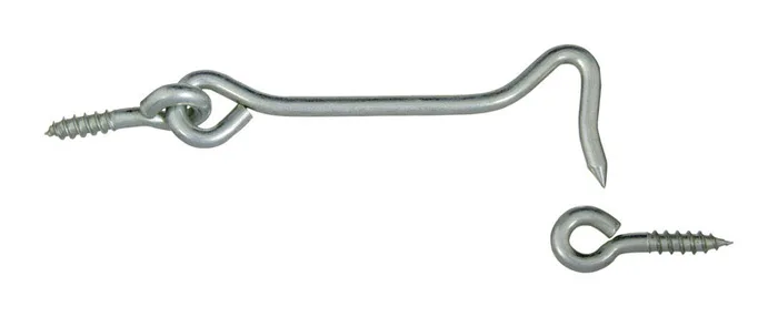 National Hardware Large Zinc-Plated Silver Steel 4 in. L Hook and Eye 1 pk