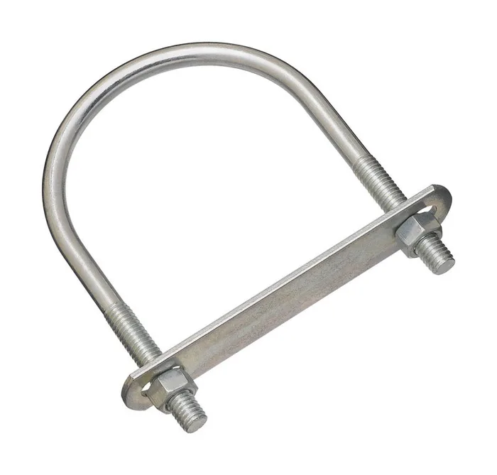 National Hardware 3/8 in. X 3-1/2 in. W X 5-1/4 in. L Coarse Zinc-Plated Steel U-Bolt (Pack of 5)