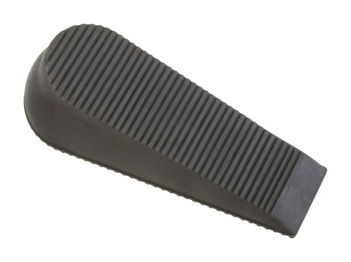 National Hardware 6 in. L Rubber Gray Wedge Door Stop Mounts to floor .75 in.